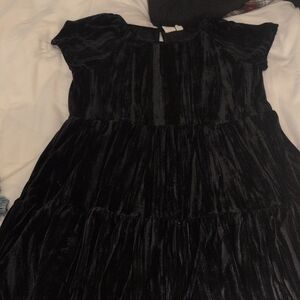 GAP Black Velvet Kids Dress